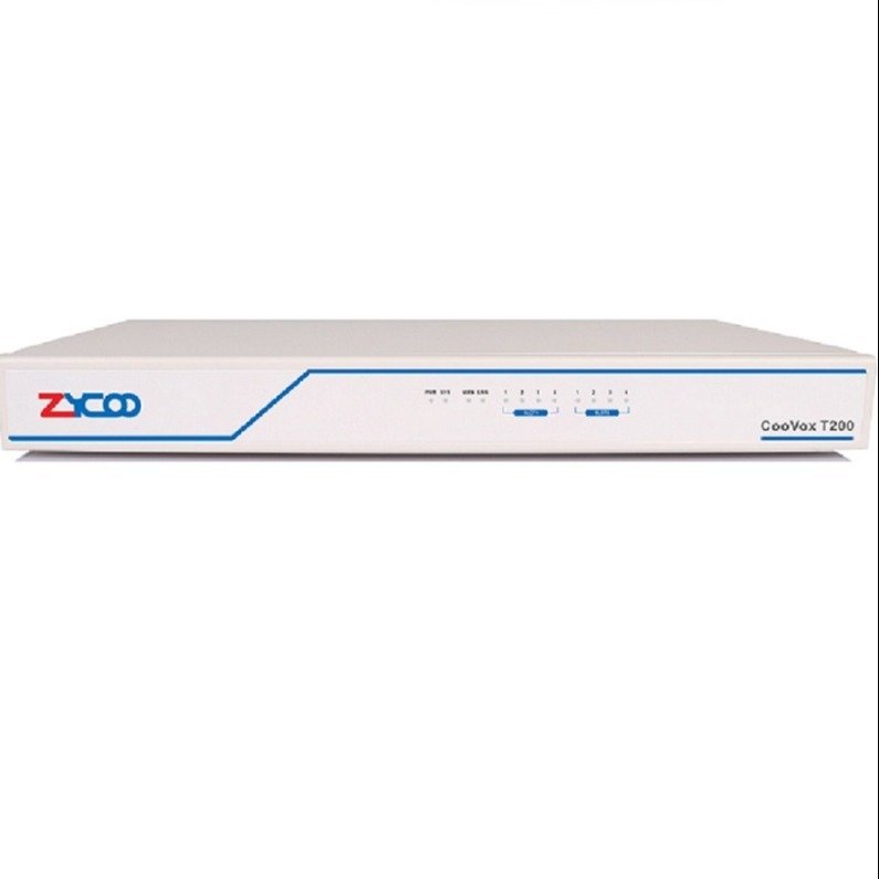 Zycoo CooVoox T200 Host device without modules, 2 Slots (FXO/FXS/GSM/WCDMA) 8SD + 1TB Sueillance HDD, Support 200 Extensions